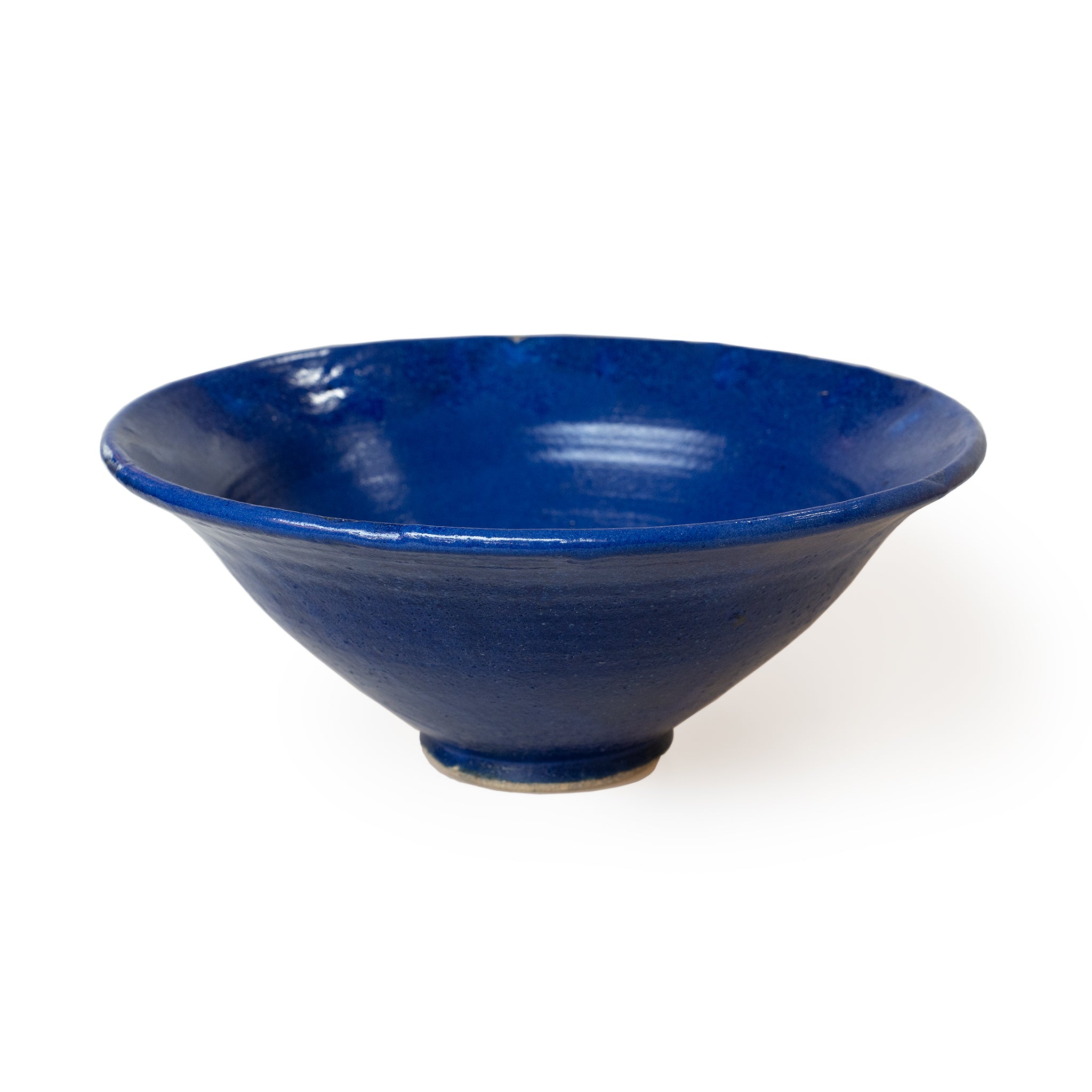 Small Ceramic Bowls with Grey and Blue Glaze (Pair) - Medewi Bay