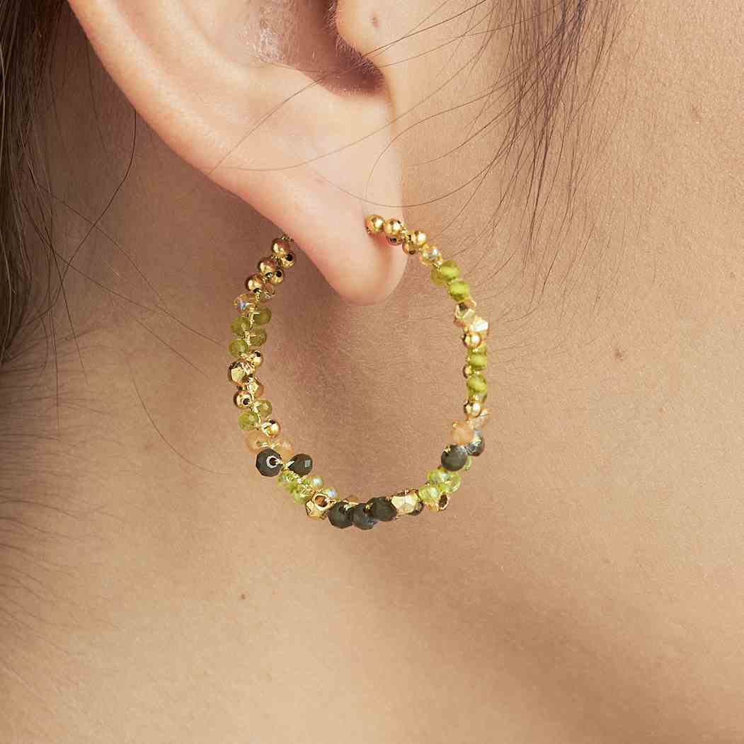 Gabby Fair Trade Beaded Hoop Earrings