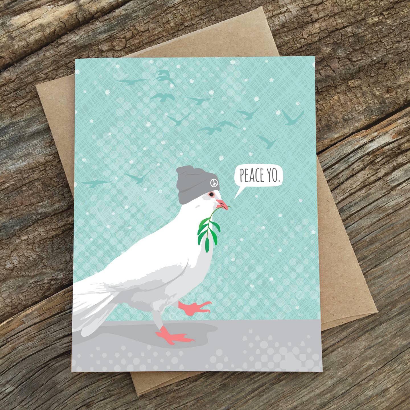 Peace Yo Dove Holiday Card- Box of 8