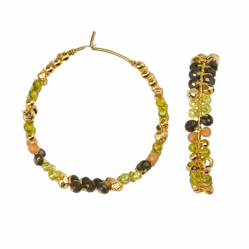 Gabby Fair Trade Beaded Hoop Earrings