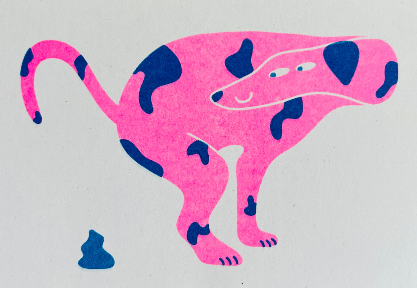 Proud Dog Riso Greeting Card