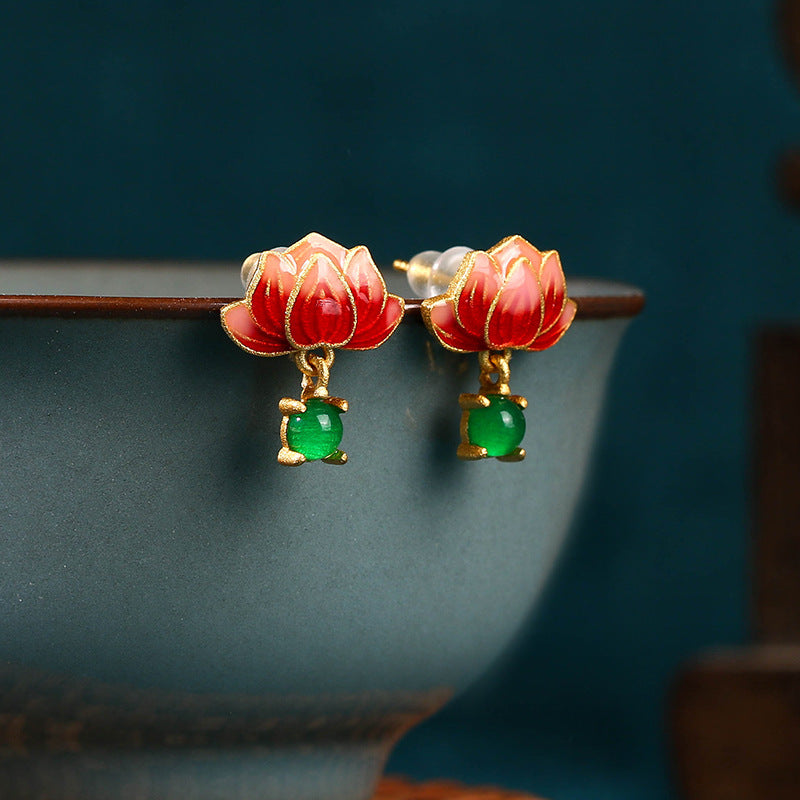 Lotus Blossom Earrings