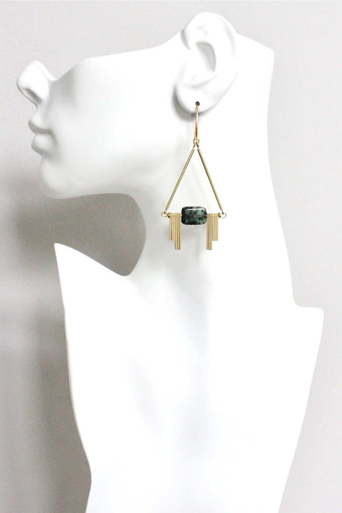 Geometric Artdeco Jasper Earrings