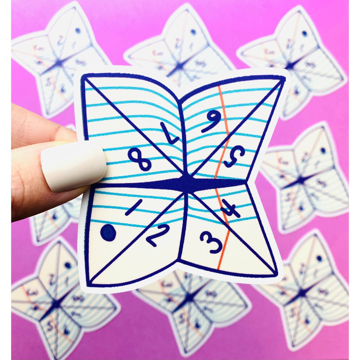 Paper Fortune Teller Sticker