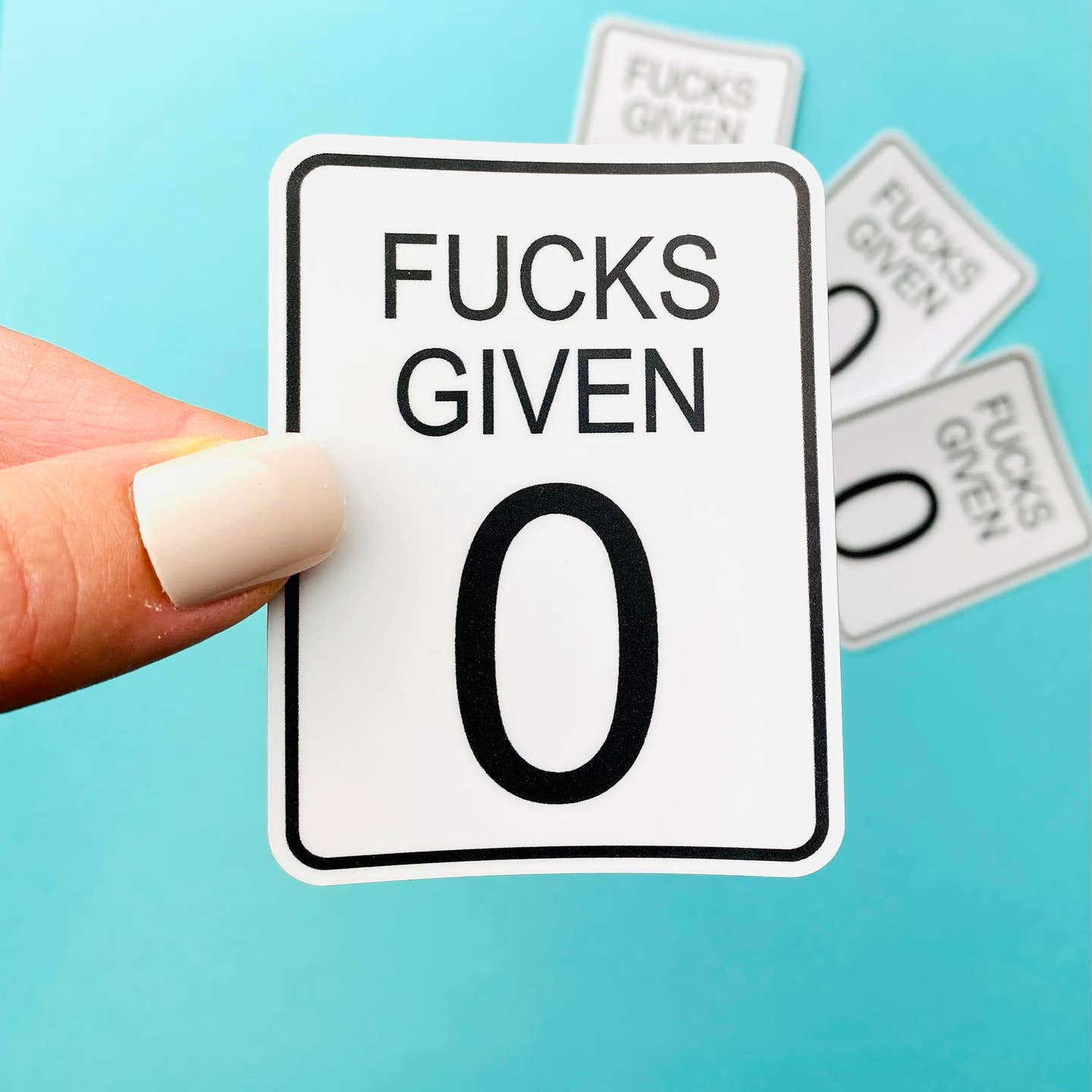 Zero Fucks Given Sticker