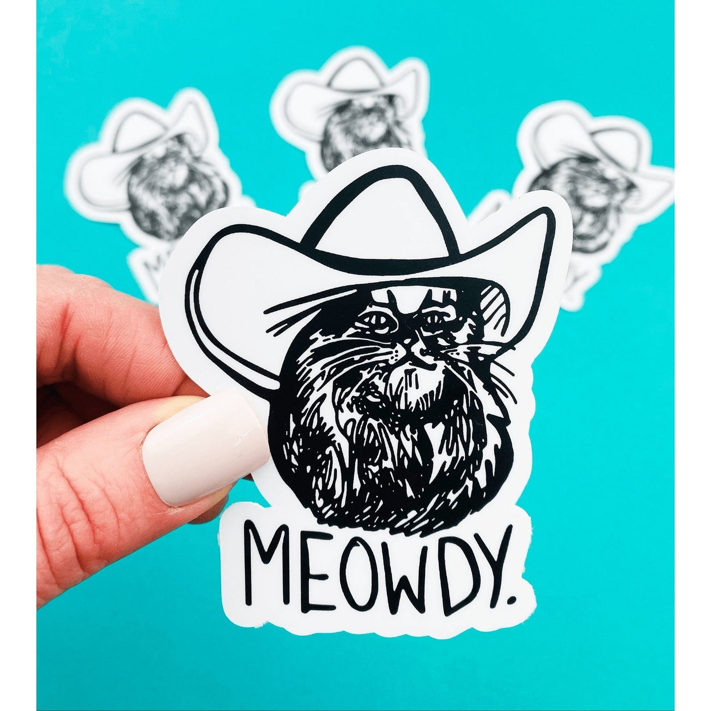 Meowdy Cat Sticker