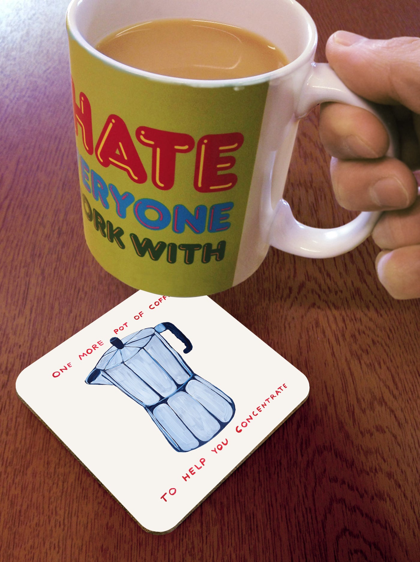 One More Pot of Coffee Coaster