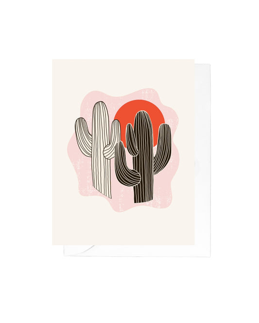 Saguaro Silhouettes Greeting Card