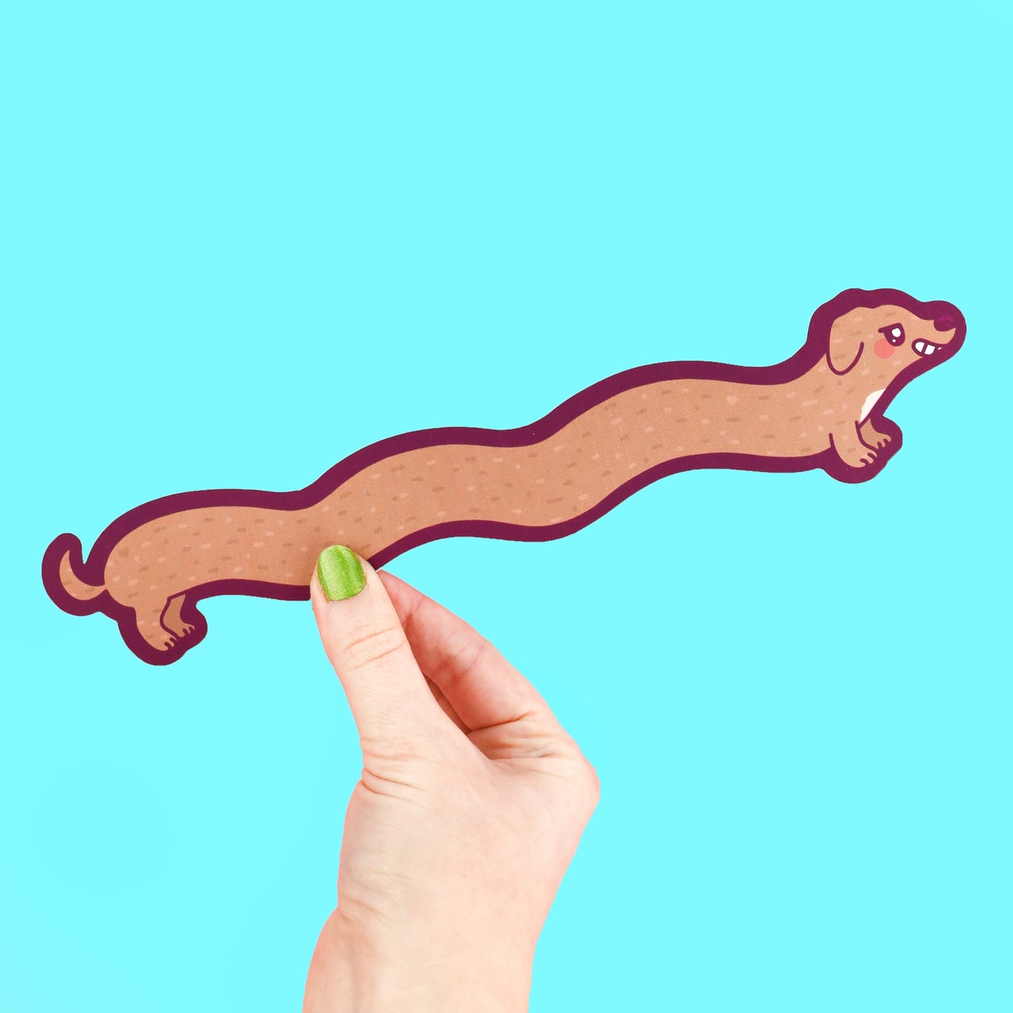 Long Weenie Dog Dachshund Bookmark