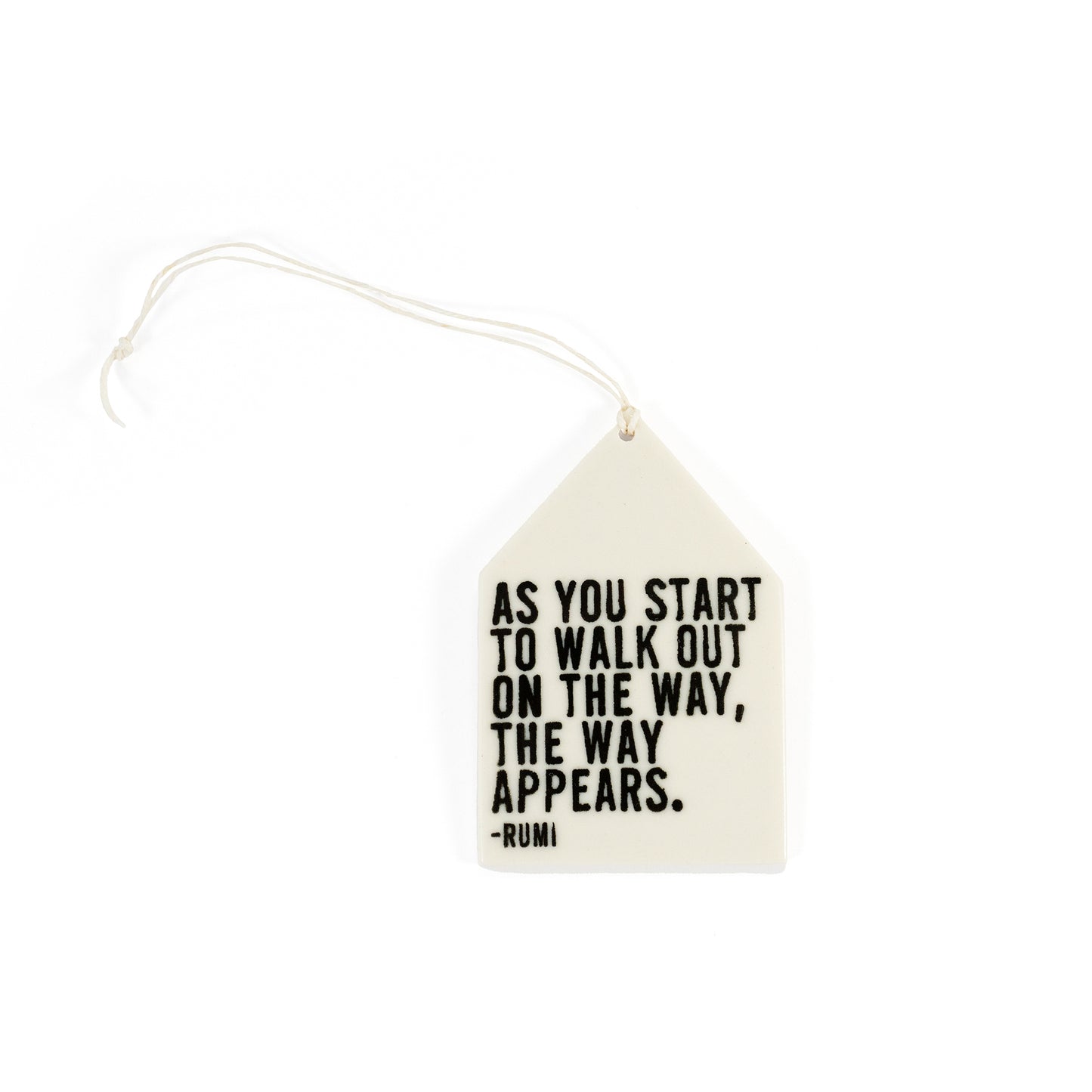 Porcelain Wall Tag - Rumi