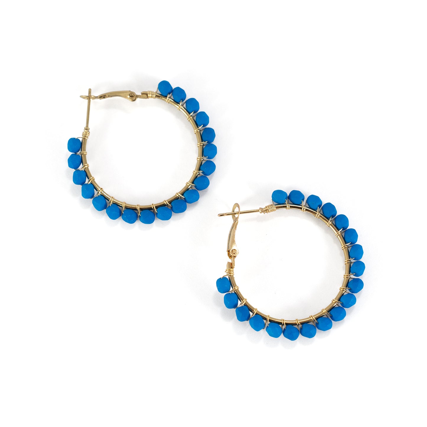 Czech Glass Beaded Hoops