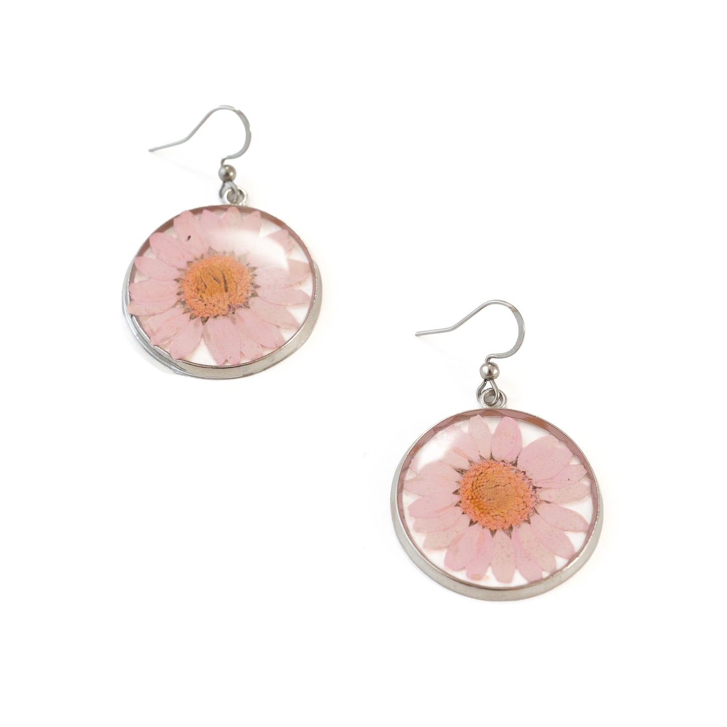 Dried Flower Dangling Earrings