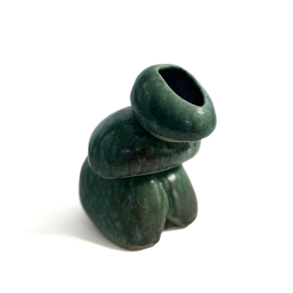 Green Figure Vase