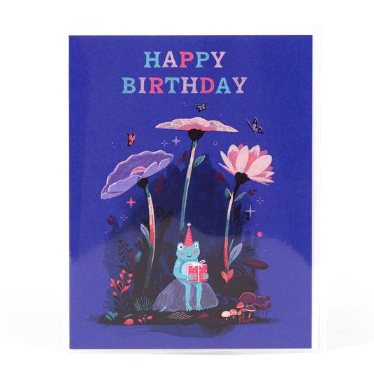 Happy Birthday Frog Greeting Card