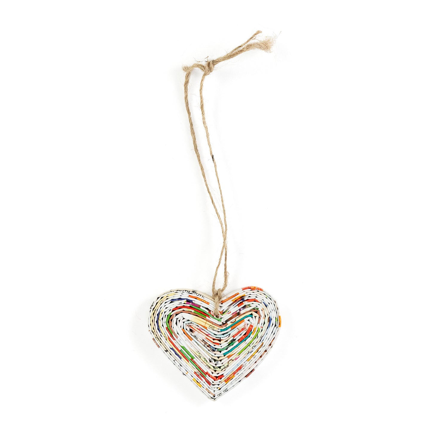 Heart Recycled Paper Ornament