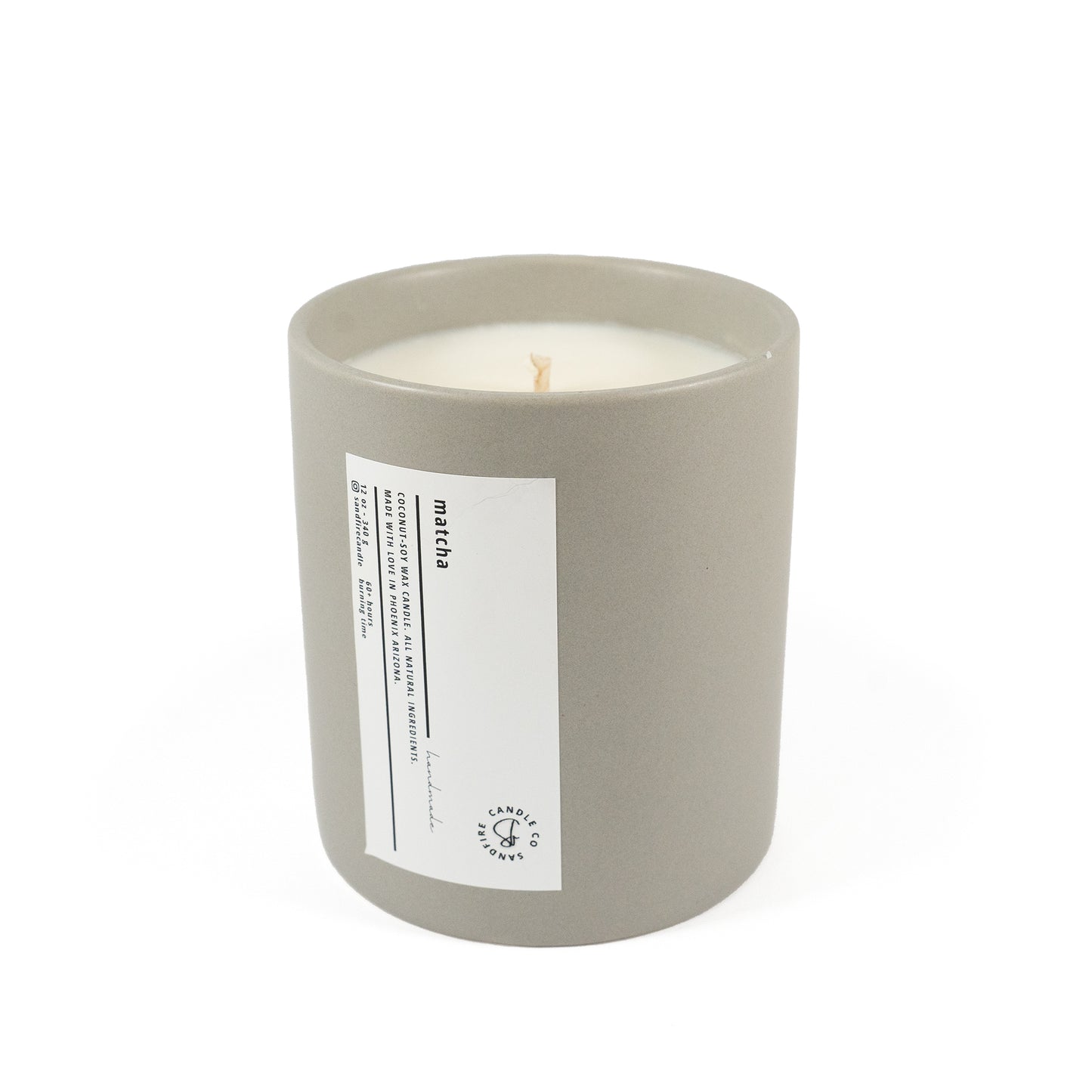 Matcha Coconut-Soy Wax Candle