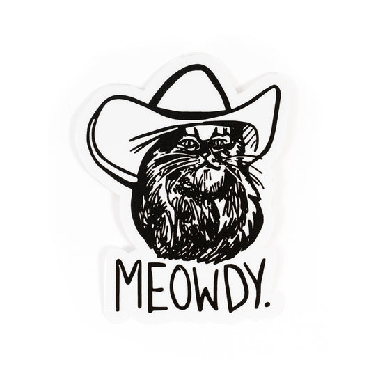 Meowdy Cat Sticker