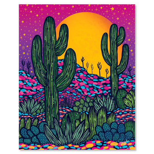 Midnight Rainbows Print