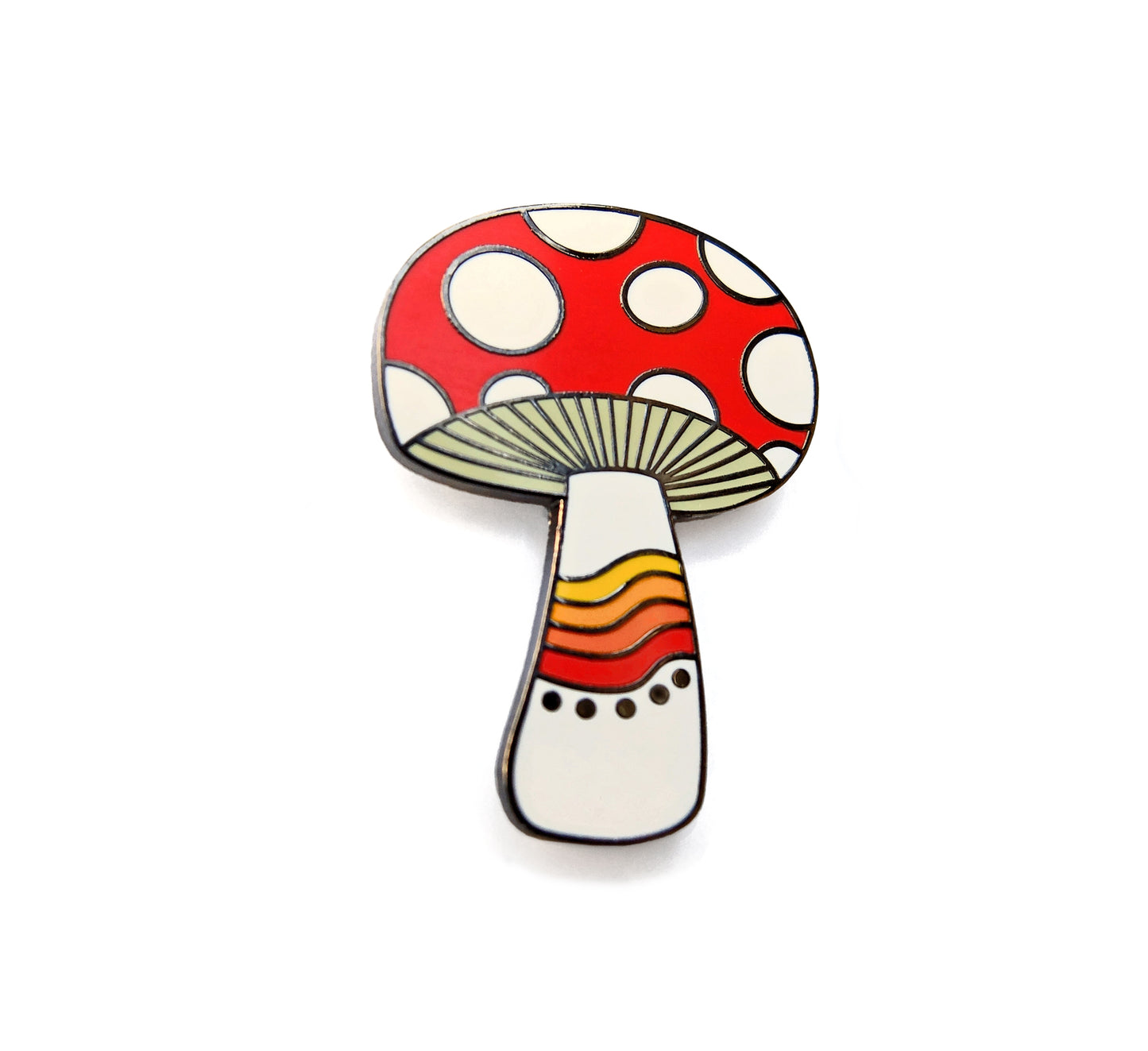 Mushroom Rainbow Enamel Pin