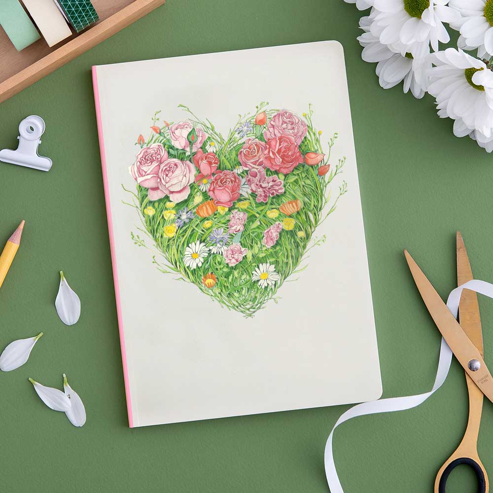 Grass Heart Perfect Bound Notebook