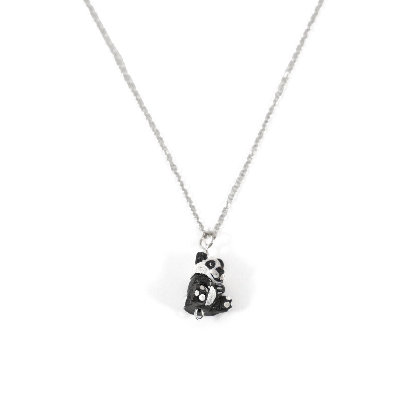 Black and White Panda Charm Handmade Necklace