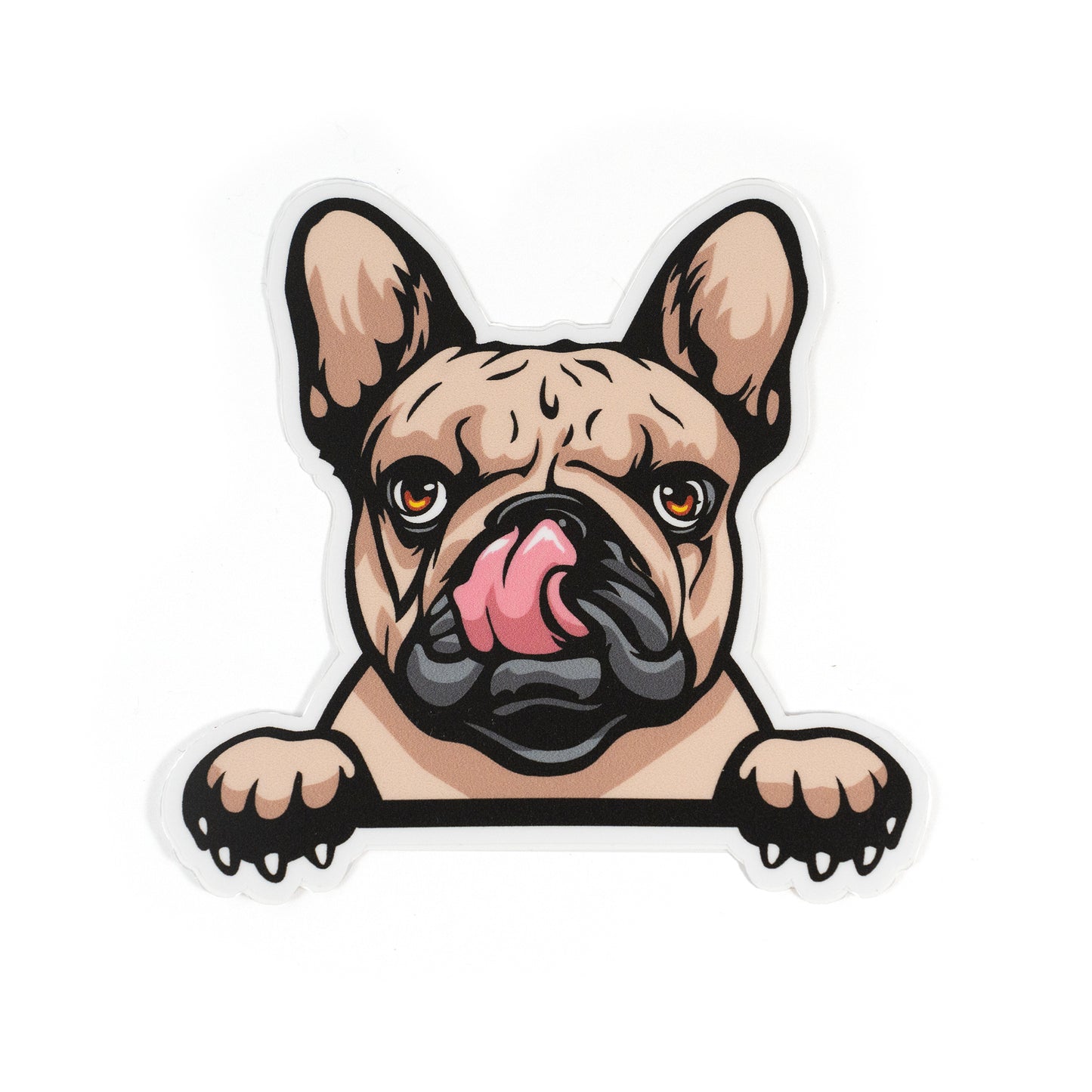 Peeking French Bulldog Sticker