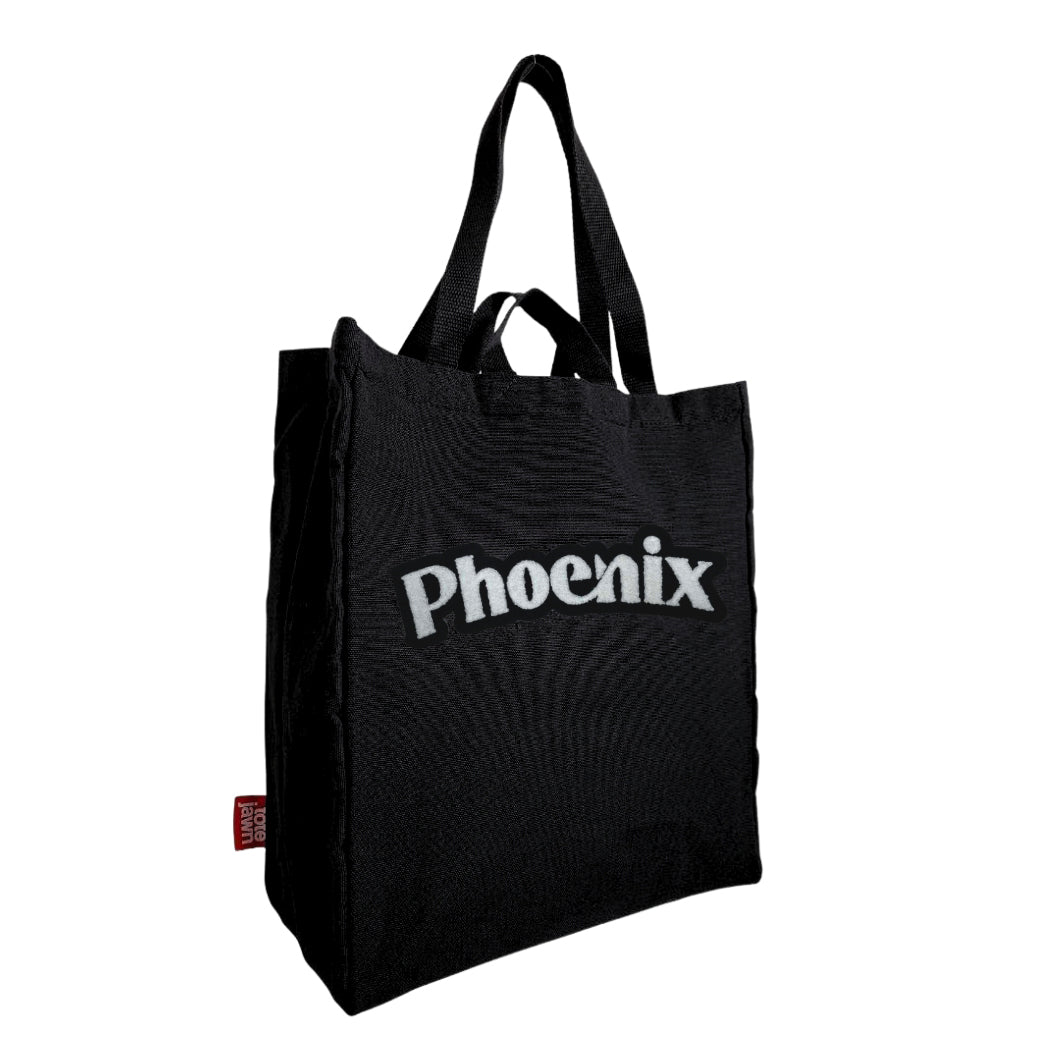 Phoenix Arizona Black Poly Cotton Canvas Tote Bag