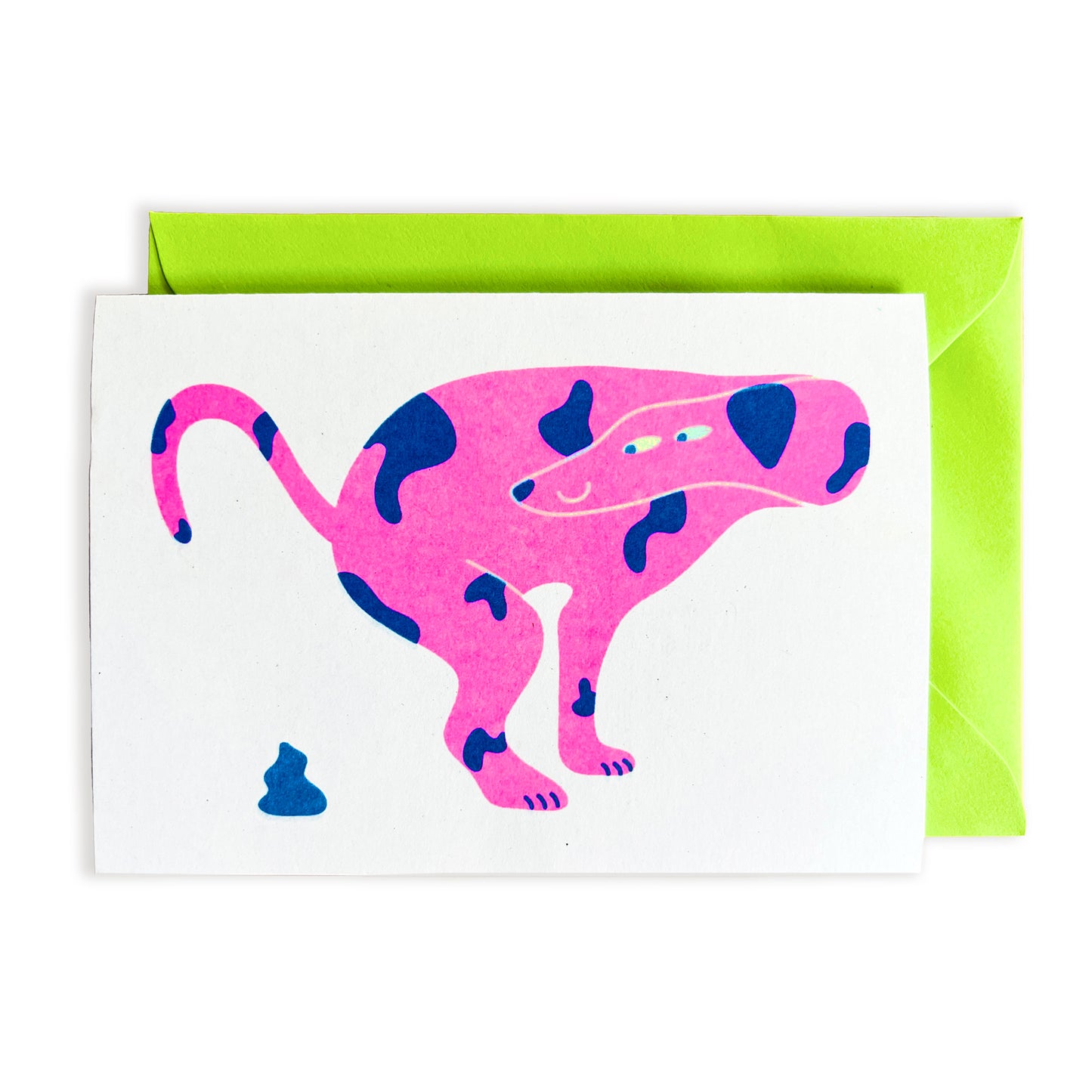 Proud Dog Riso Greeting Card