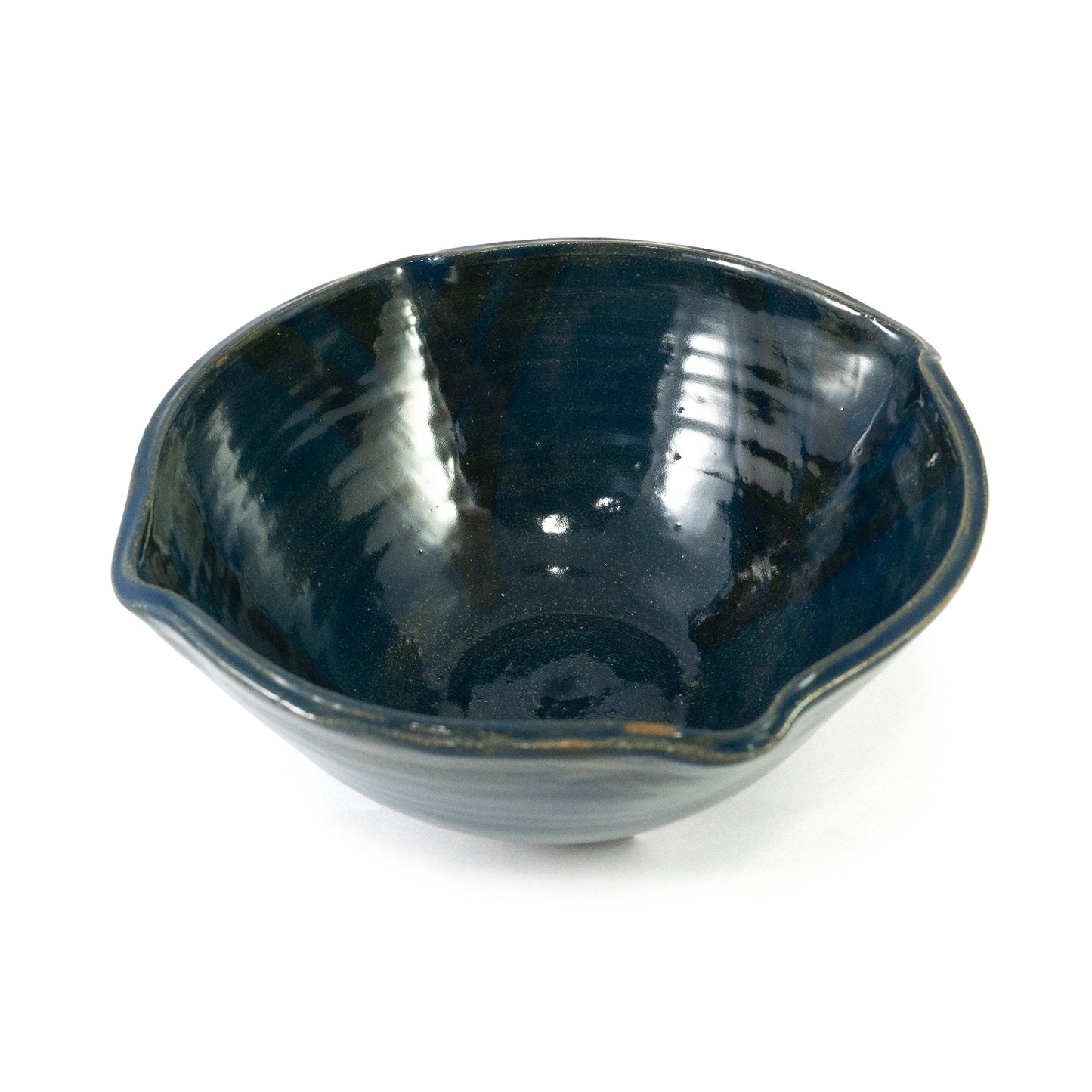 Scalloped Edge Handmade Ceramic Bowl