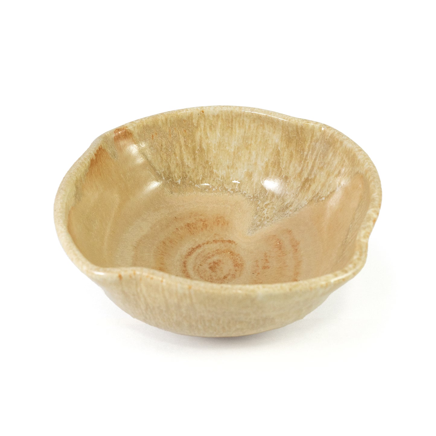 Scalloped Edge Handmade Ceramic Bowl