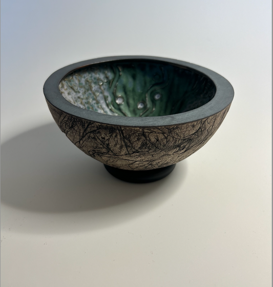 Green and Lavender Bowl