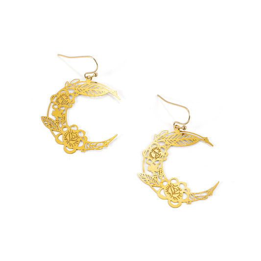 Vine Moon Cosmic Dangling Earrings