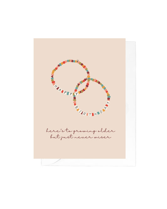 Friendship Bracelet Birthday Greeting Card