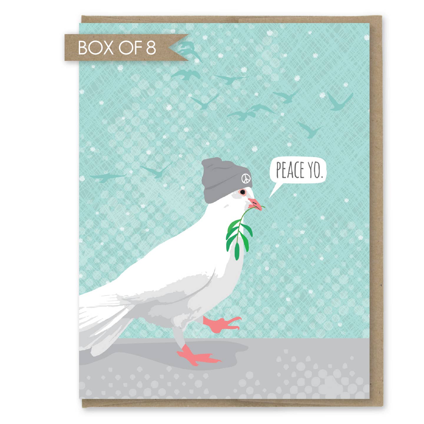 Peace Yo Dove Holiday Card- Box of 8