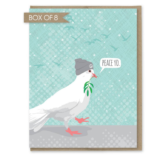 Peace Yo Dove Holiday Card- Box of 8