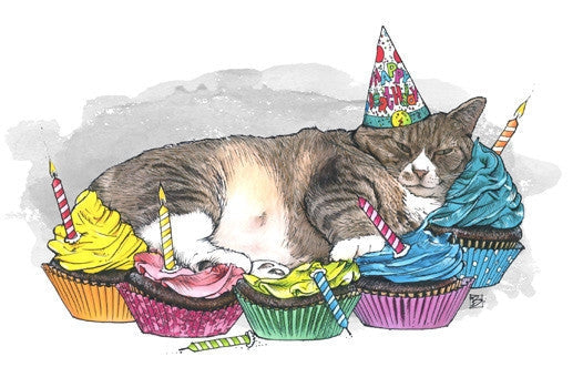 Cupcake Catnap Card