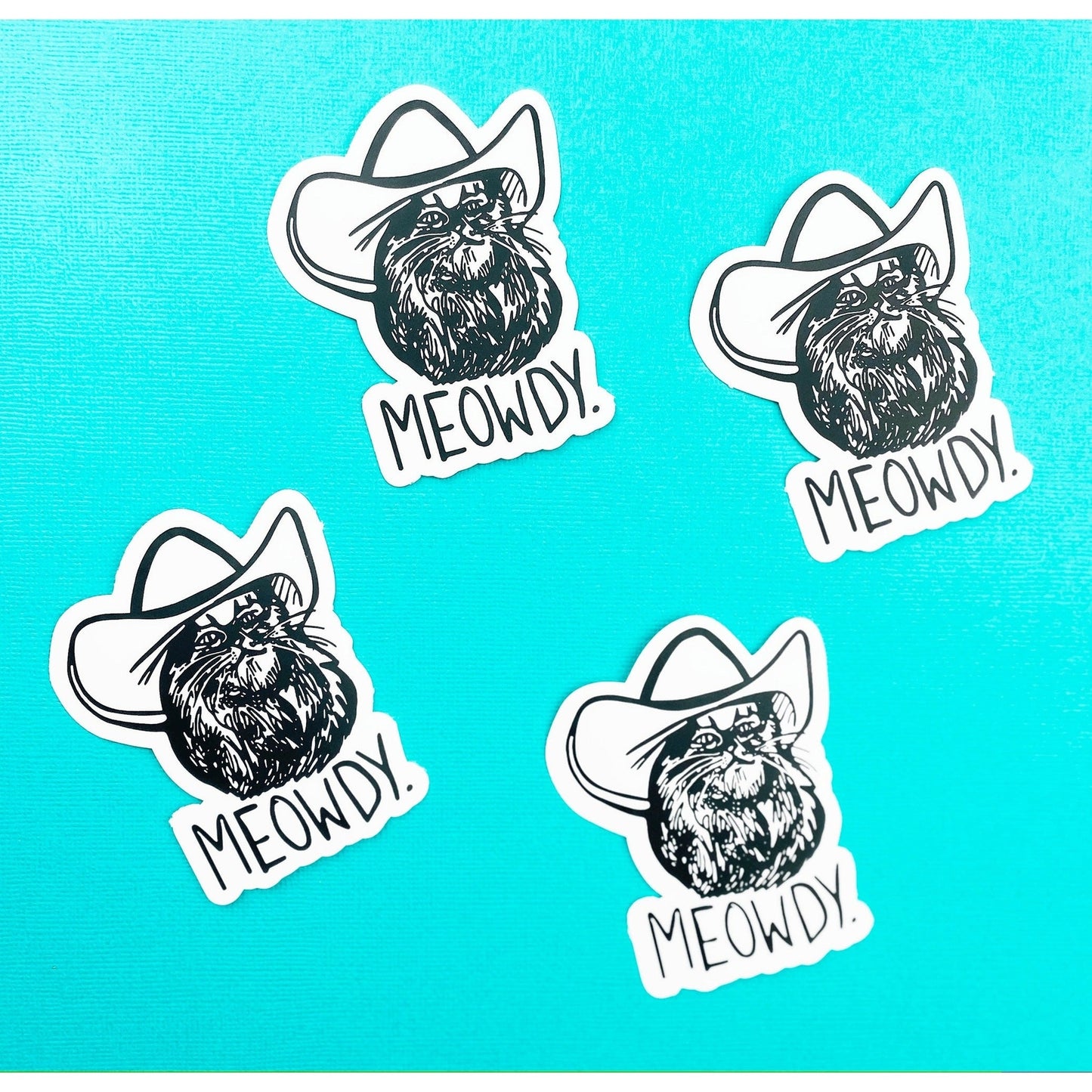 Meowdy Cat Sticker