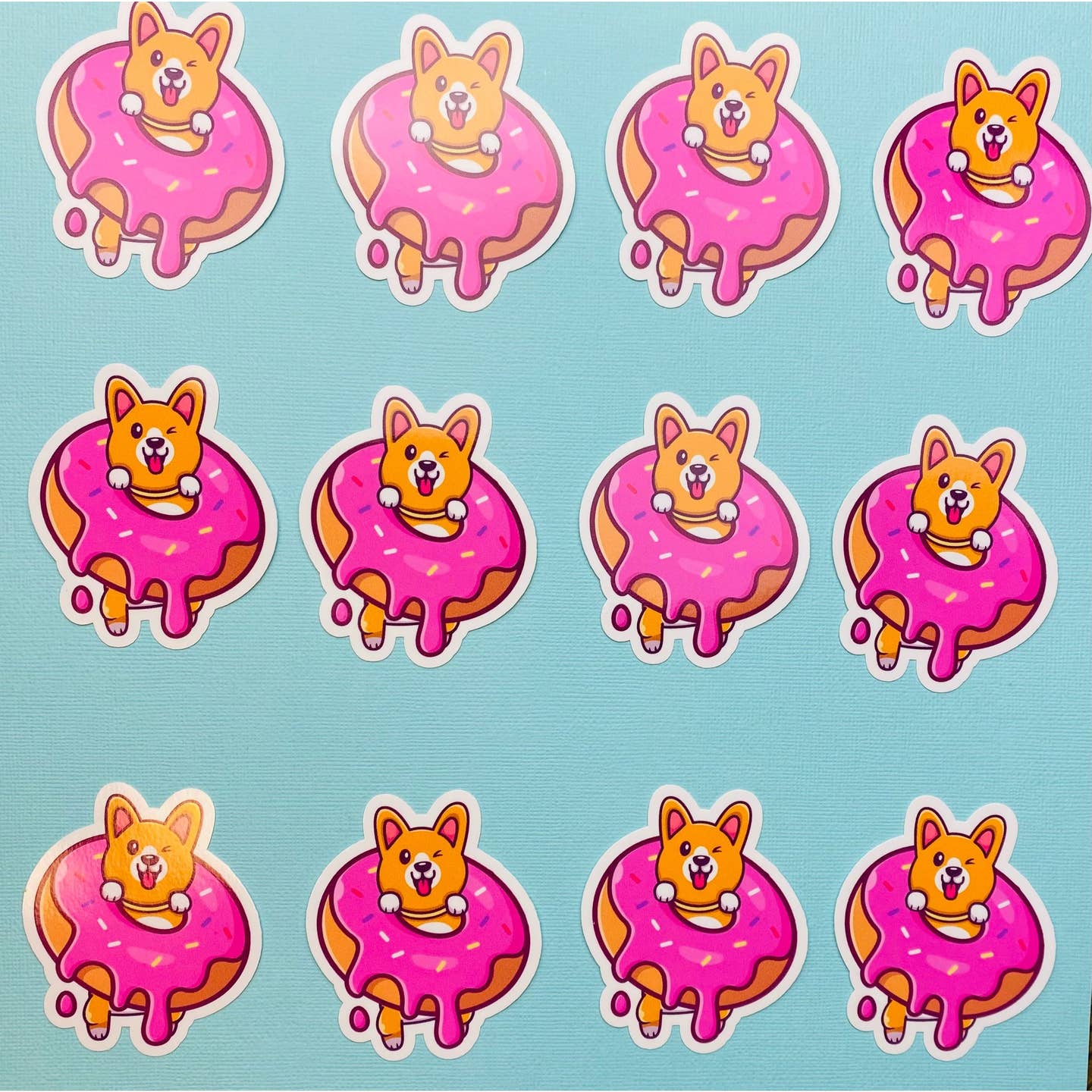 Corgi Donut Sticker