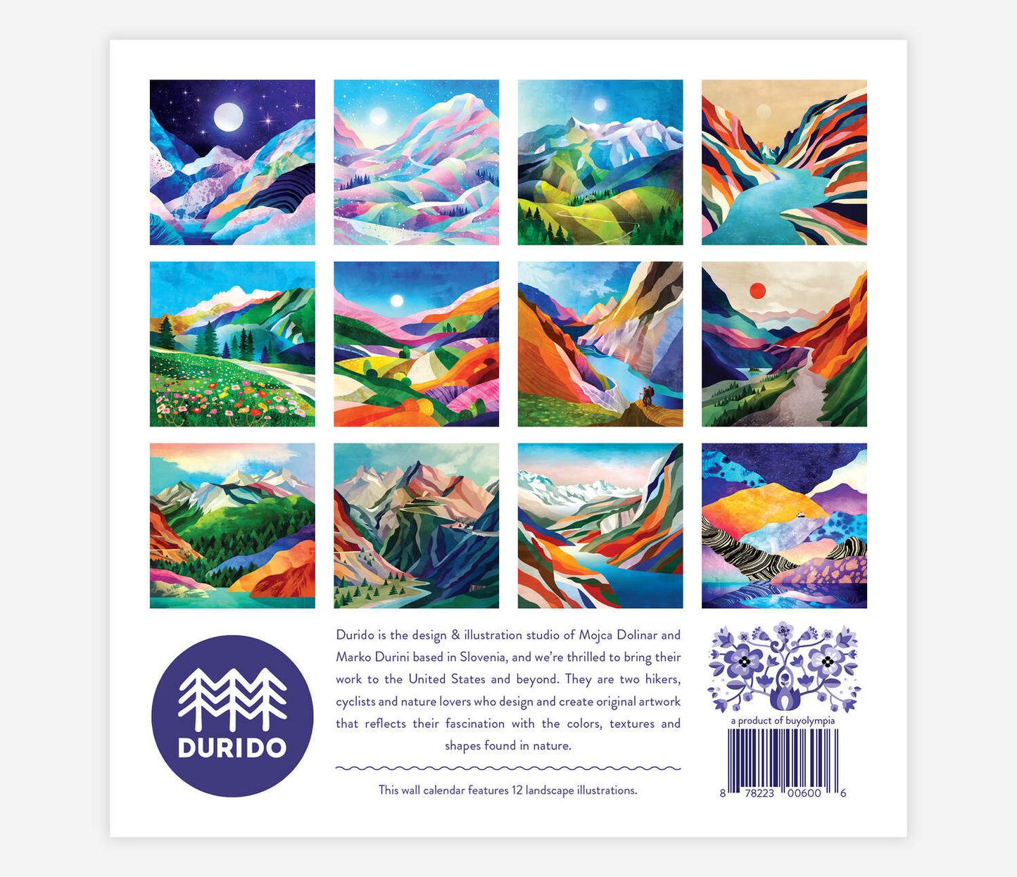 Colorful Landscapes Calendar