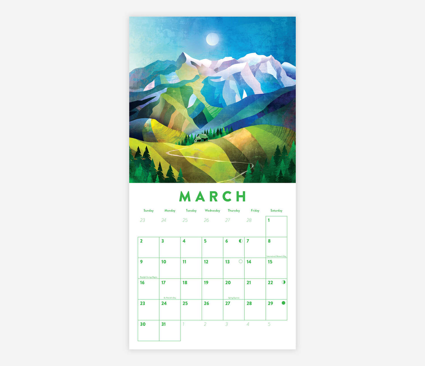 Colorful Landscapes Calendar