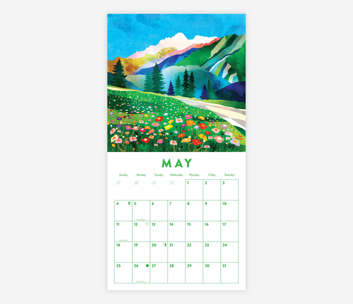 Colorful Landscapes Calendar