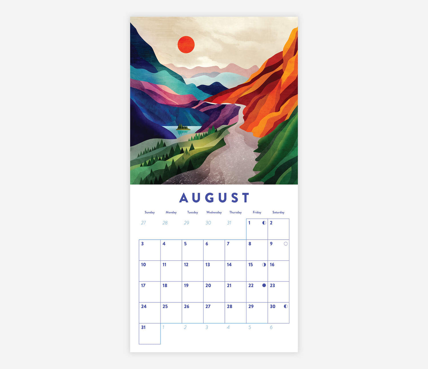 Colorful Landscapes Calendar