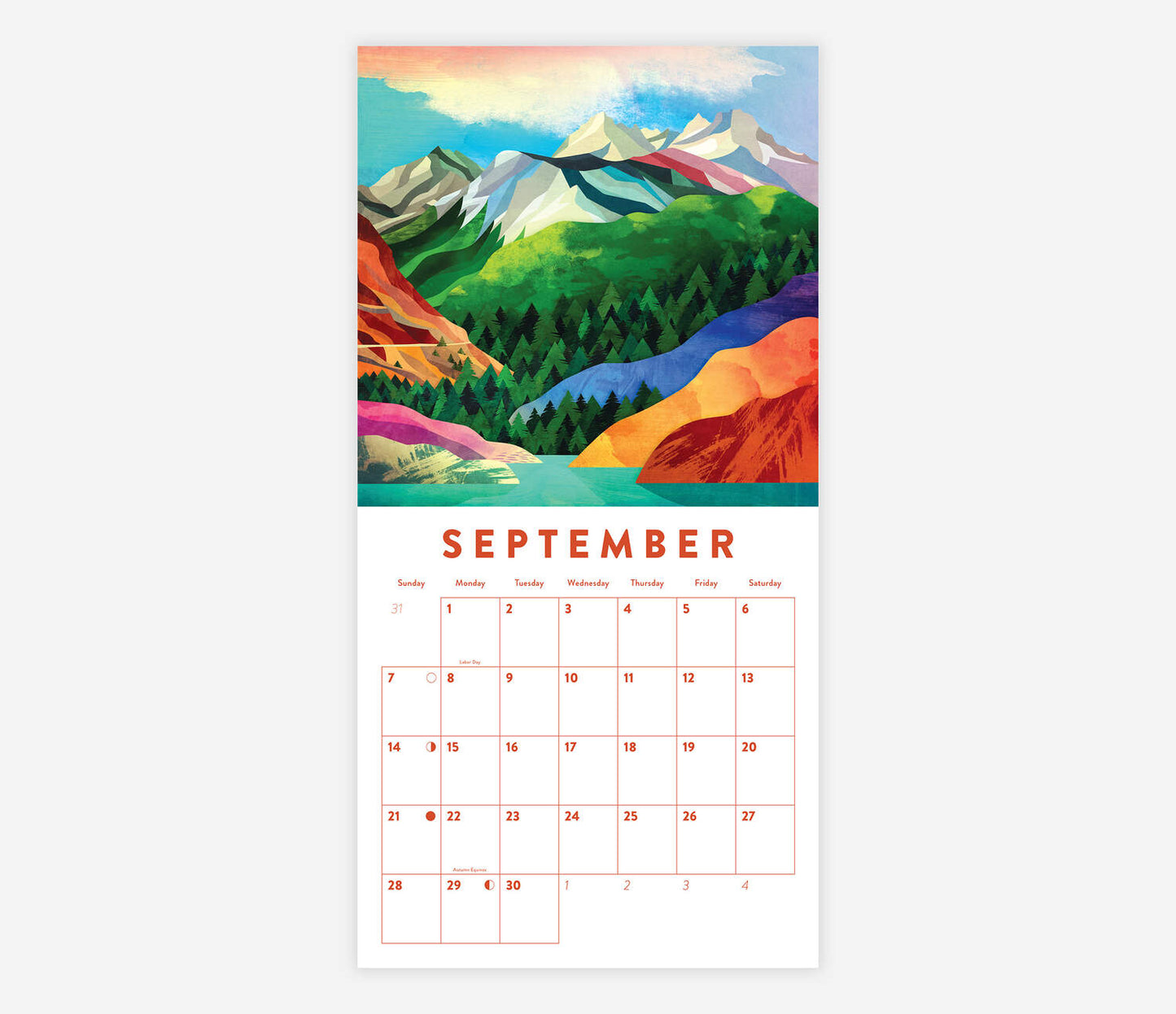 Colorful Landscapes Calendar