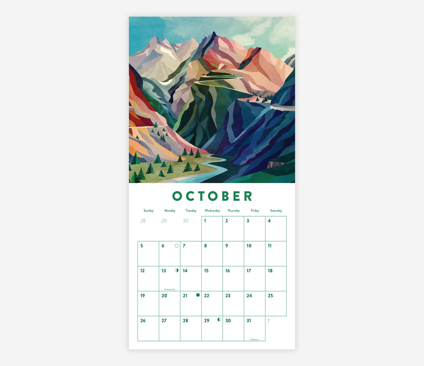 Colorful Landscapes Calendar