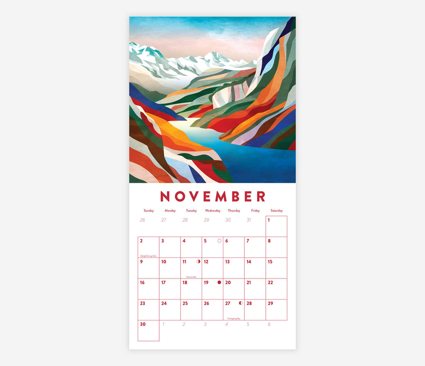 Colorful Landscapes Calendar