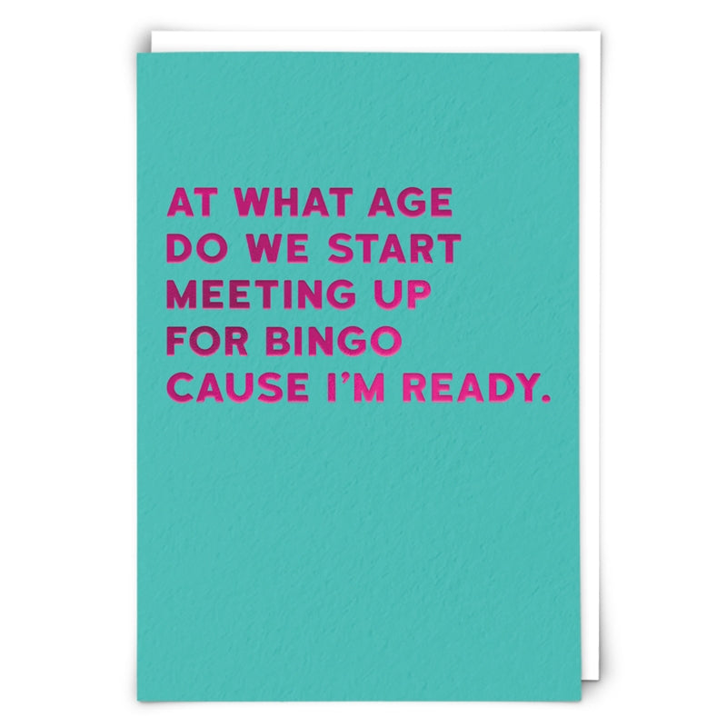 Bingo Greetings Card