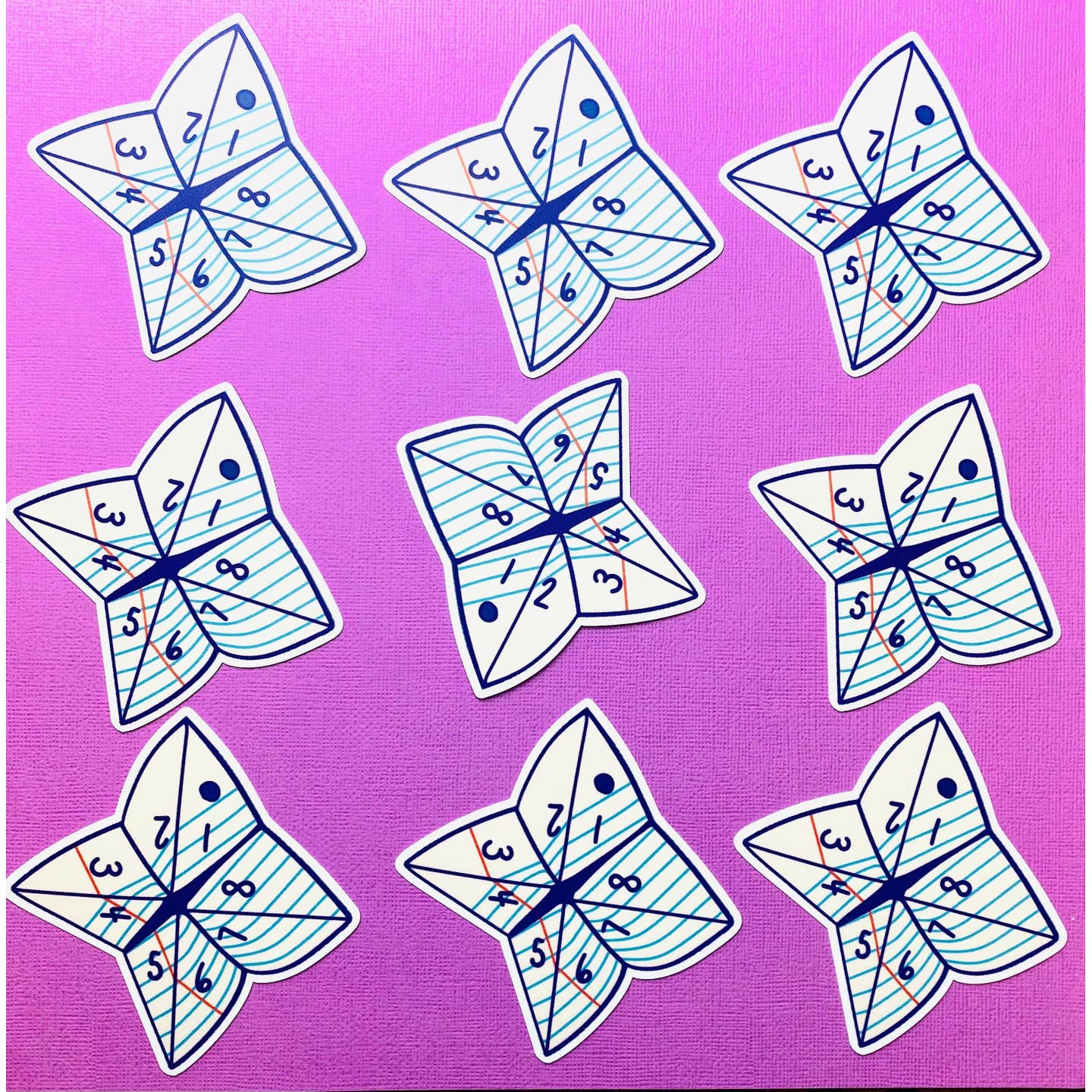 Paper Fortune Teller Sticker