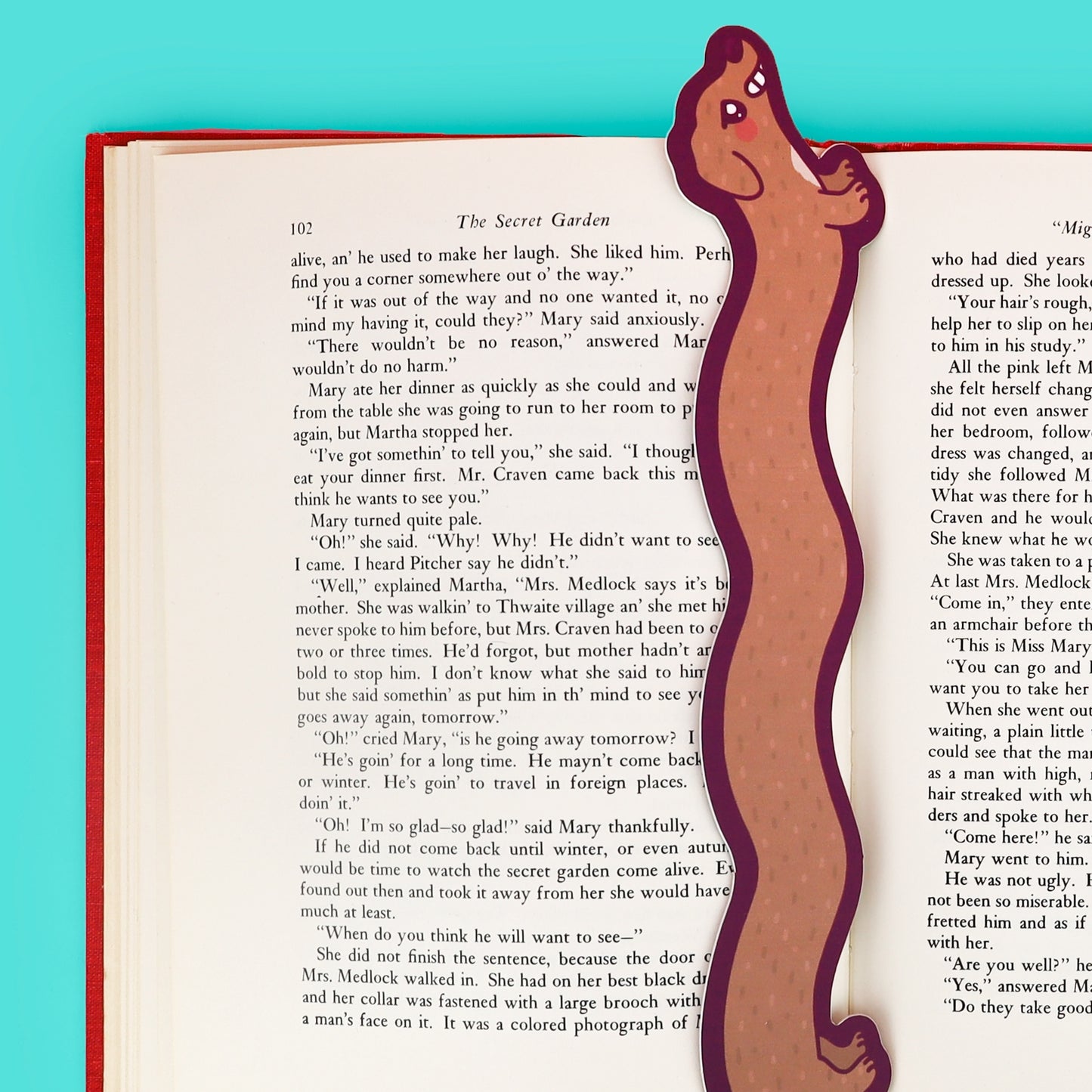 Long Weenie Dog Dachshund Bookmark