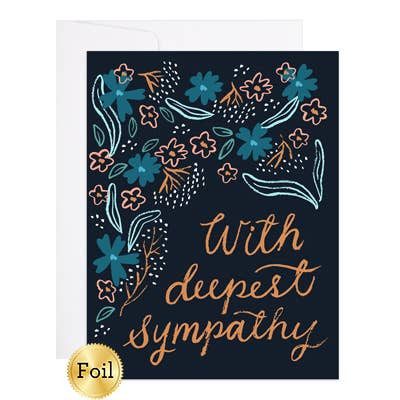 With Deepest Sympathy Foil Card