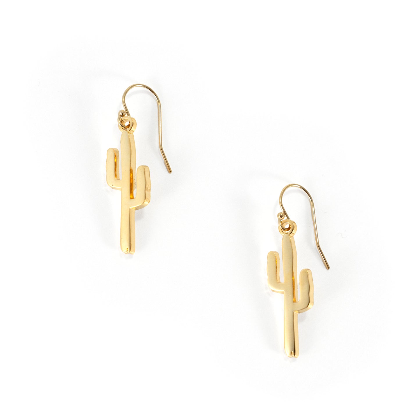 Golden Saguaro Earrings